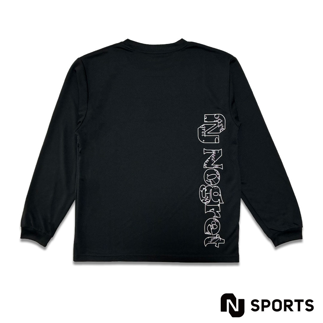 Long t-shirt model  Boom2nd.(BLACK)