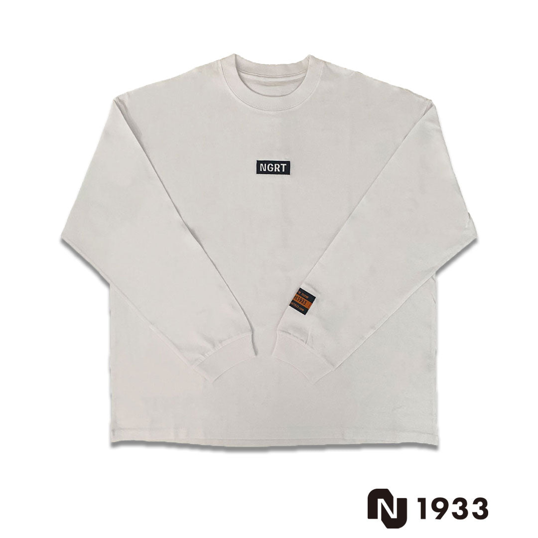 Long t-shirt model BOX NGRT(WHITE)ワイドシルエット