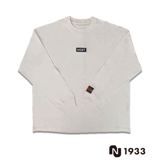 Long t-shirt model BOX NGRT(WHITE)ワイドシルエット