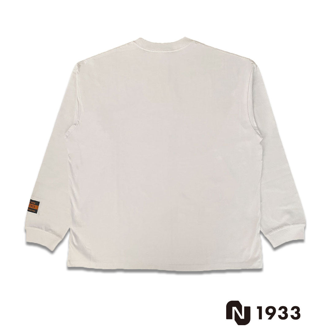 Long t-shirt model BOX NGRT(WHITE)ワイドシルエット