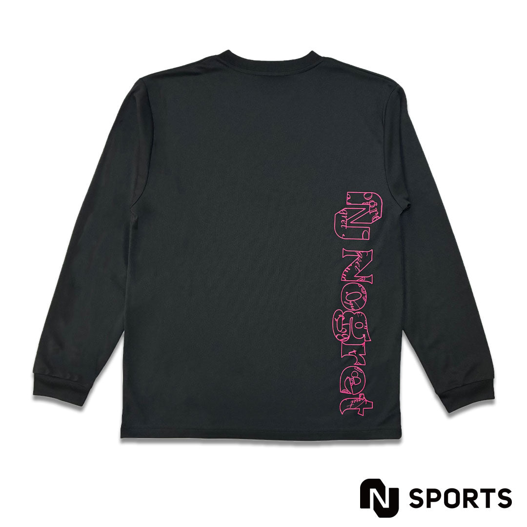 Long t-shirt model  Boom2nd.(BLACK/PINK)