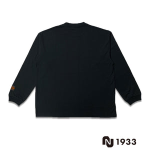 Long t-shirt model BOX NGRT(BLACK)ワイドシルエット