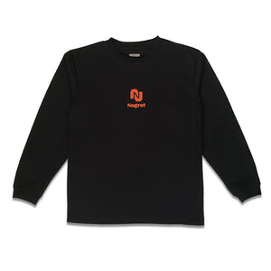 Long t-shirt model  WT(BLACK/ORANGE)