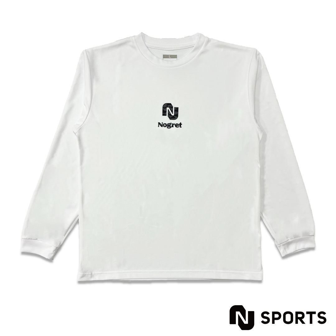 Long t-shirt model WTcamo(WHITE/BLACKGRAY)