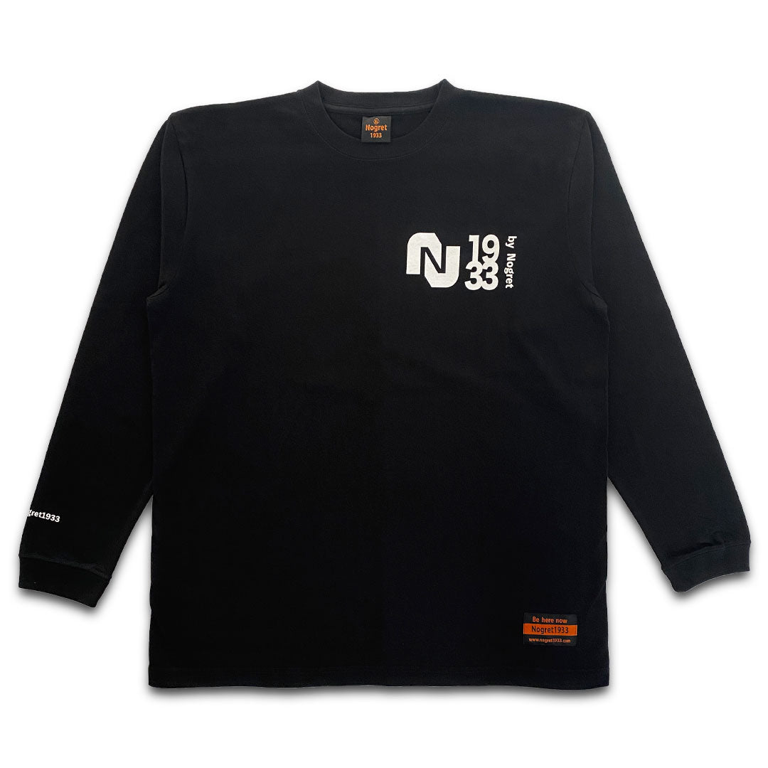 【予約販売】Long t-shirt model Line(BLACK)