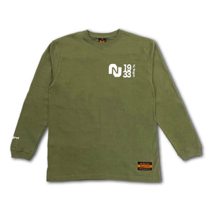 【予約販売】Long t-shirt model Line(OLIVE)